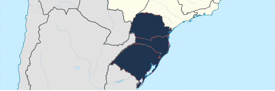 Locais de entrega Mapa dos locais que entregamos